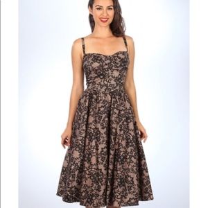 Stop Staring! Lace Print Pin-up Dress